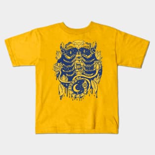 Navy Gold Mystic Scorpio Zodiac Kids T-Shirt